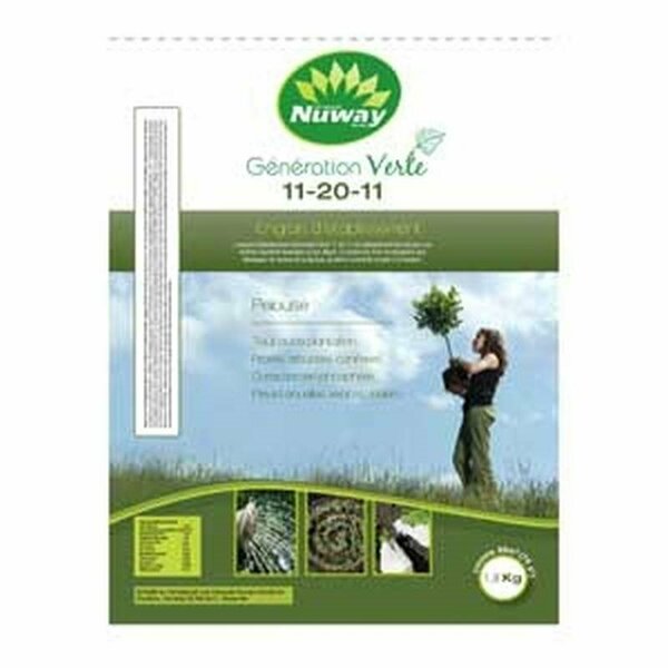 Marques Nuway Brands Nuway Establishment Fertilizer, 1.8 kg, Granular, 11-20-11 N-P-K Ratio E00070